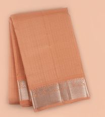 Peach Kanchipuram Silk Saree1