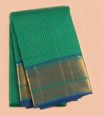 Jade Green Kanchipuram Silk Saree1