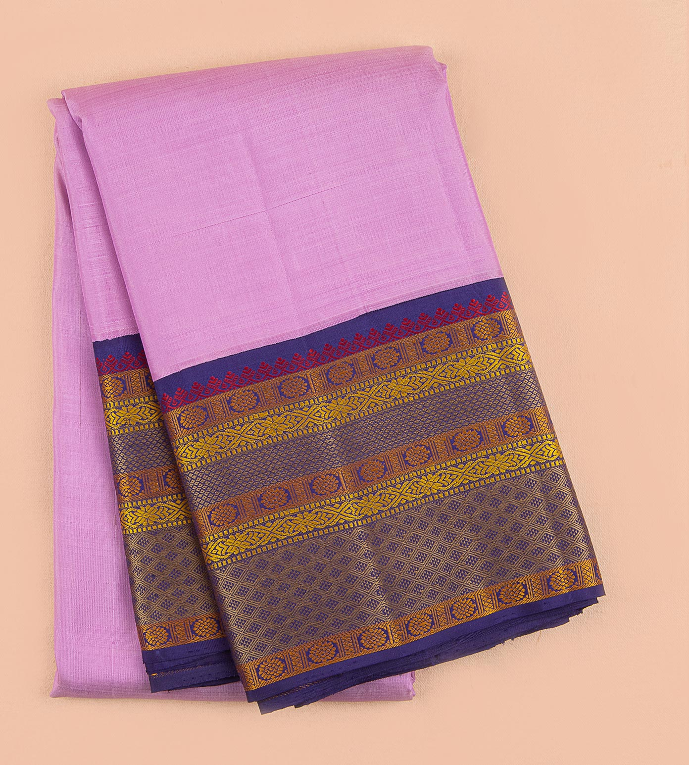 Lavender Kanchipuram Silk Saree