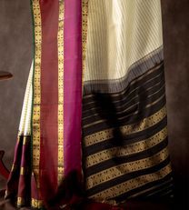 White Kanchipuram Silk Saree3