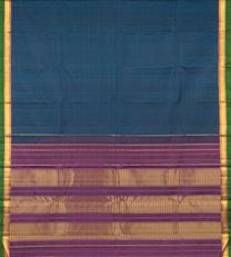 Prussian Blue Kanchipuram silk saree3