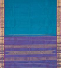Cobalt Blue Kanchipuram Silk Saree3
