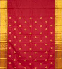 Crimson Red Kanchipuram Silk Saree2