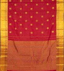 Crimson Red Kanchipuram Silk Saree3