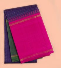 Deep Violet Kanchipuram Silk Saree1