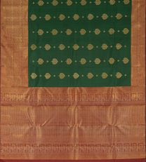 Dark Green Kanchipuram Silk Saree3