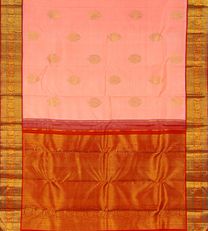 Peach Kanchipuram Silk Saree3