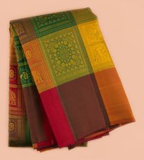 Multicoloured Kanchipuram Silk Sarees1