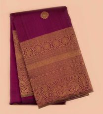 Purple Kanchipuram Silk Saree1