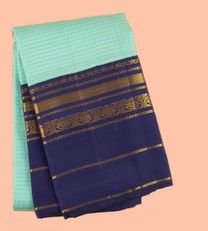 Light Sea Blue Kanchipuram Silk Saree1