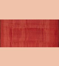 Crimson Red Organza Saree With Printed Kalamkari Blouse5