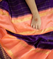 Deep violet Kanchipuram Silk Saree3