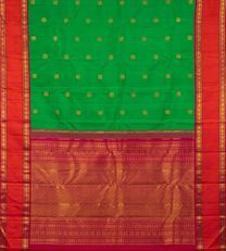 Leaf Green Kanchipuram Silk Saree3