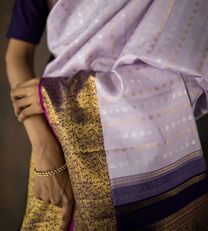 Lavender Kanchipuram Silk Saree2