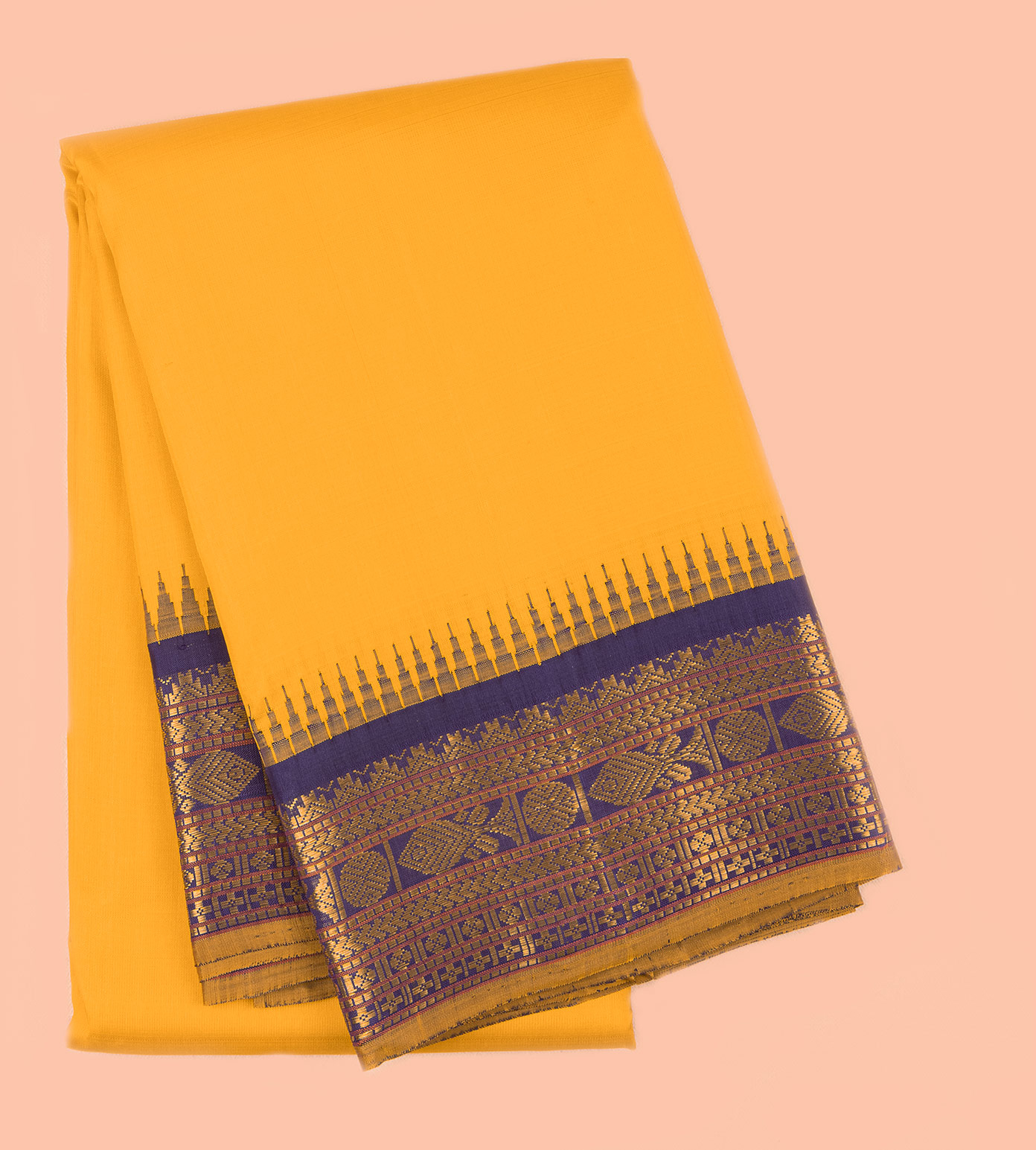 Mango Yellow Dola Silk Big Bordered Designer Saree with Embroidered Bl –  SHE IN SAREES