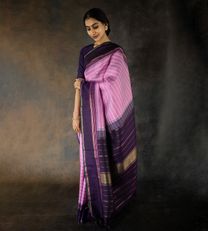 Lavender Kanchipuram Silk Saree1