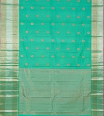 Turquoise Blue Kanchipuram Silk Saree3