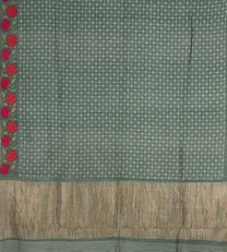 Forest Green Tussar Saree3