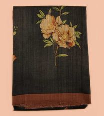 Forest Green Tussar Saree1