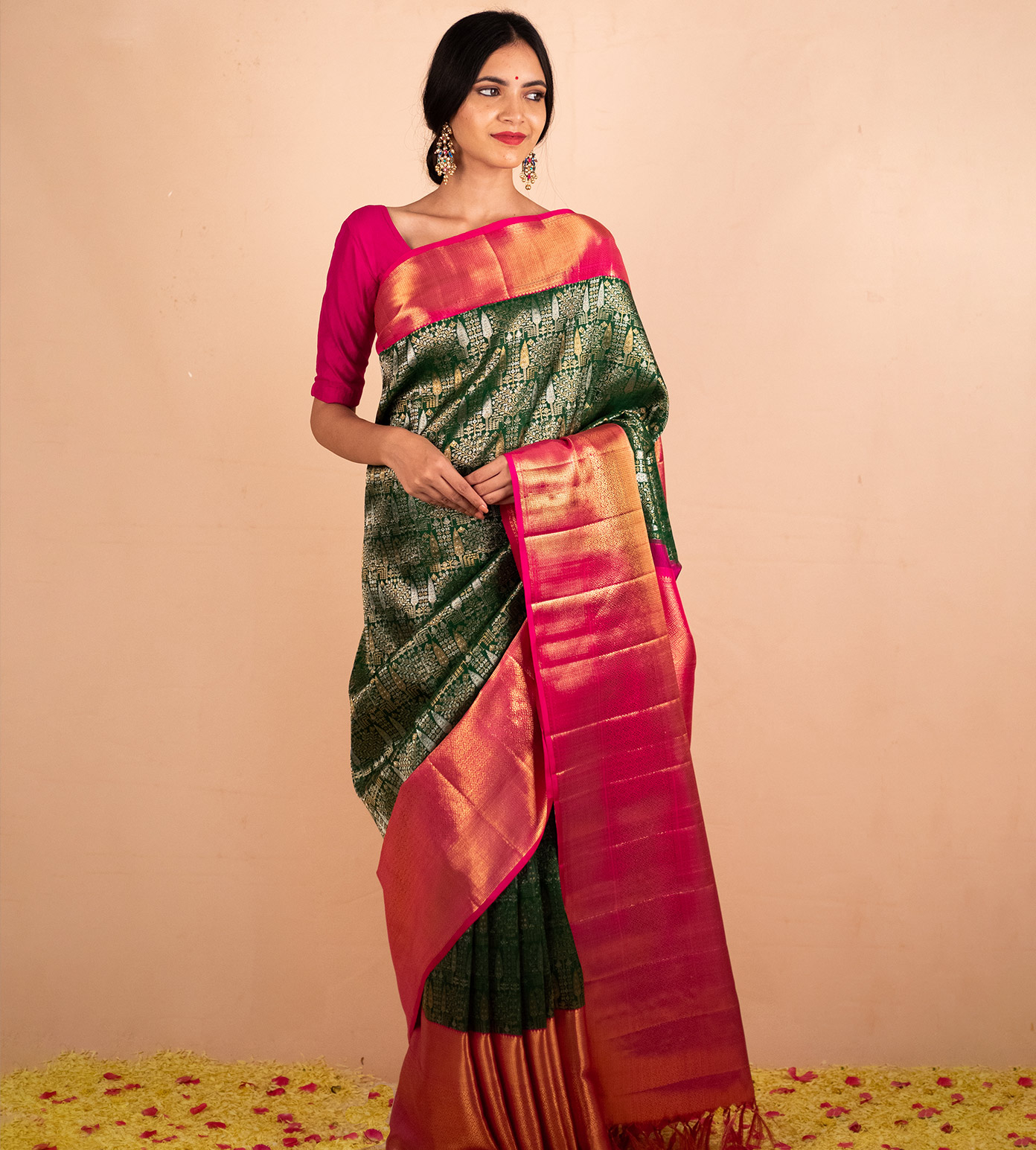 Green Kanchipuram Silk Saree