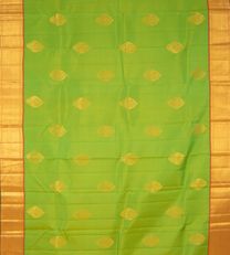 Leaf Green Kanchipuram Silk Saree2