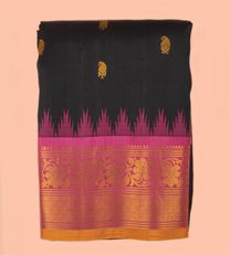 Black Gadwal Silk Saree1