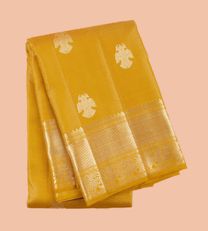 Mustard Yellow Kanchipuram Silk Saree1