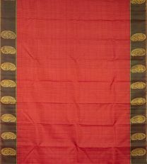 Vermillion Red Kanchipuram Silk Saree2