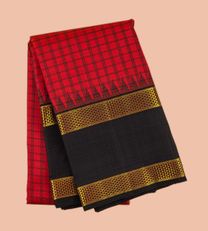 Chilli Red Kanchipuram Silk Saree1