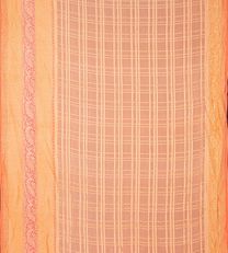 Light Peach Banaras Georgette Saree2