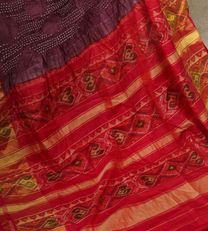 Mauve Pink Bandhani With Patola Saree2