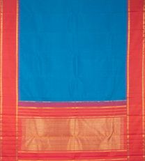 Azure Blue Kanchipuram Silk Saree3
