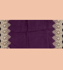 Purple Organza Embroidery Saree4