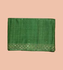 Green Tussar Embroidery Saree1