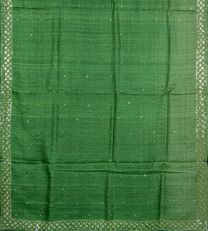 Green Tussar Embroidery Saree3