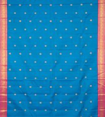Cobalt Blue Kanchipuram Silk Saree2