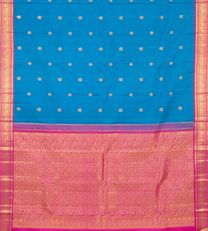 Cobalt Blue Kanchipuram Silk Saree3
