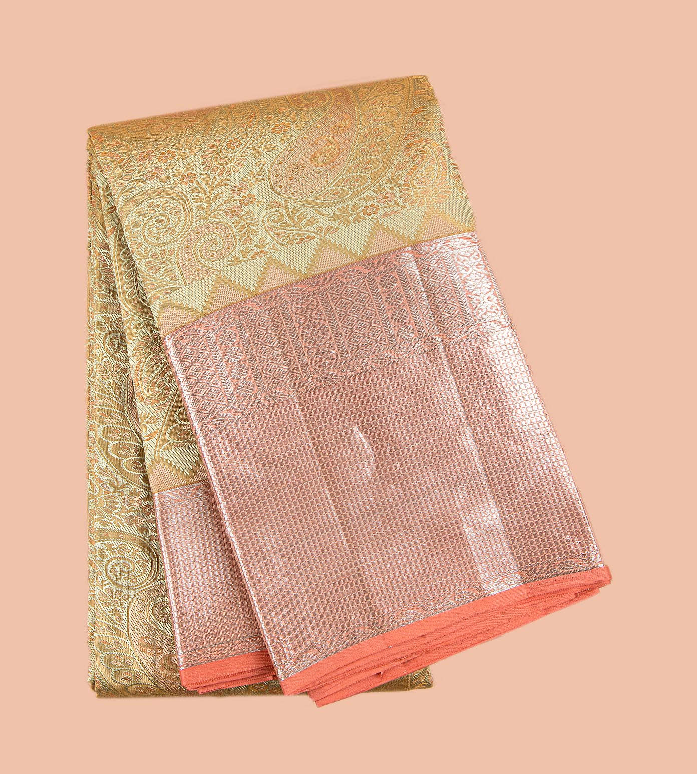 Pastel Green Kanchipuram Silk Saree