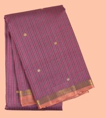 Aubergine Purple Kanchipuram Silk Saree1