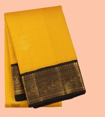 Mango Yellow Kanchipuram Silk Saree1