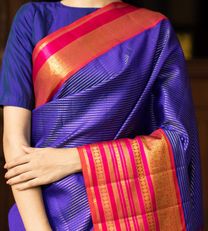 Admiral Blue Kanchipuram Silk Saree2