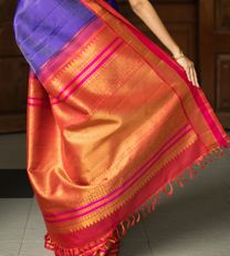 Admiral Blue Kanchipuram Silk Saree3