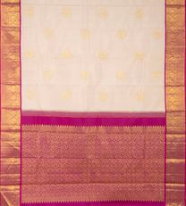 Light Beige Kanchipuram Silk Saree3