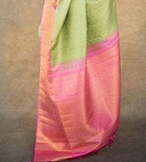 Pistachio Green Kanchipuram Silk Saree4
