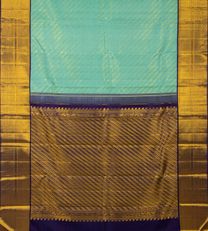 Sea Blue Kanchipuram Silk Saree3