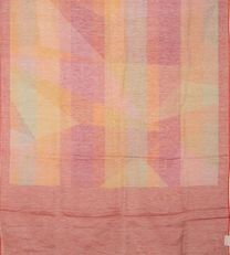 Multicoloured Linen Saree3