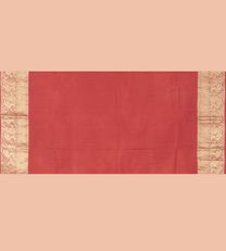 Rust Red Ajrakh Kanchipuram Silk Saree4