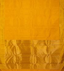 Tangerine Yellow Kanchipuram Silk Saree3