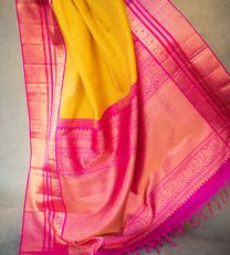 Yellow Kanchipuram Silk Saree2