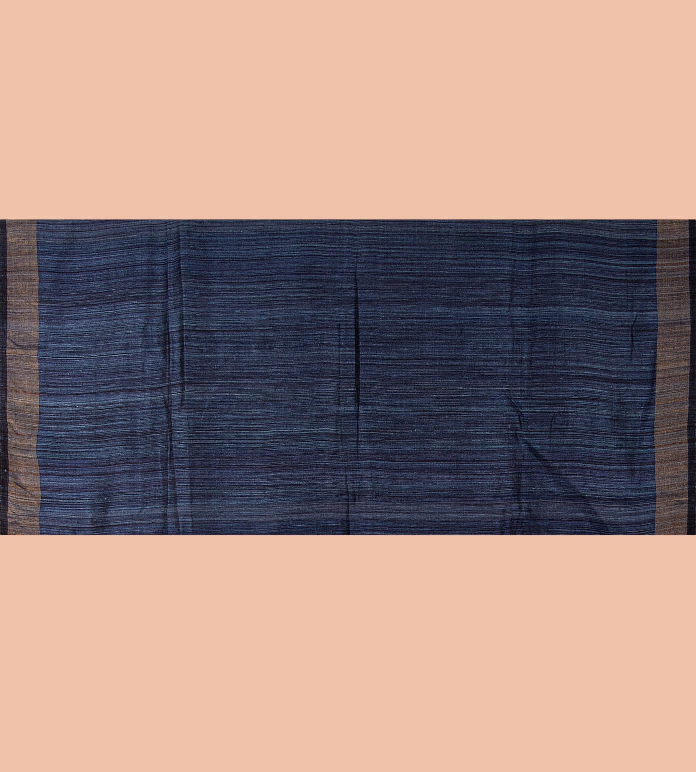 Navy Blue Tussar Saree4